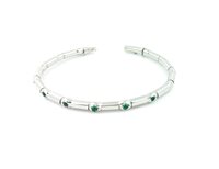 Pulsera Sangiorgi Preziosi Mujer in Oro blanco Smeraldo BR05042023-1-18 - BR05042023-1-18